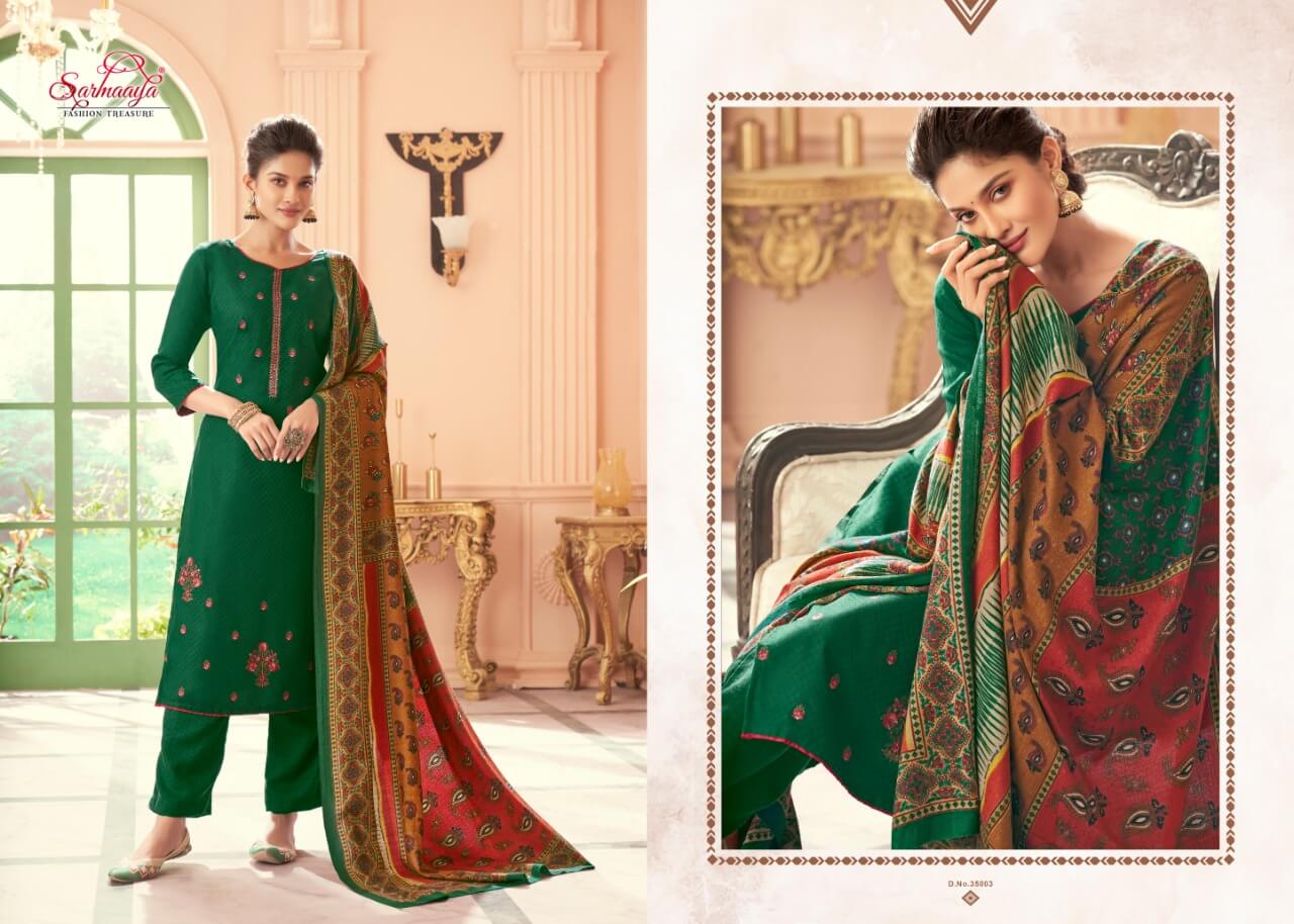 Sarmaaya Mishika Cotton Fancy Embroidery Buy Pure Jam Cotton Dress Material At Wholesale Collection