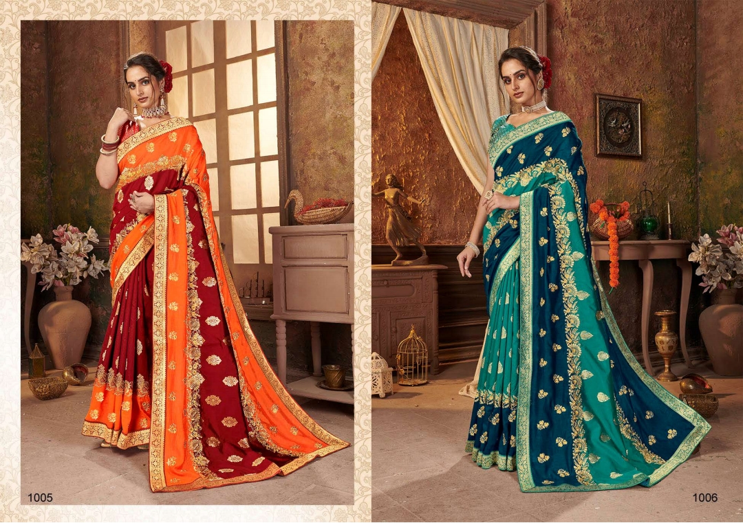 Saroj Aakanshi Festive Wear Silk Sarees  Catalog