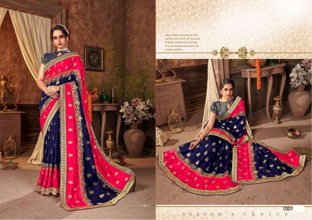 Saroj Aakanshi Festive Wear Silk Sarees  Catalog
