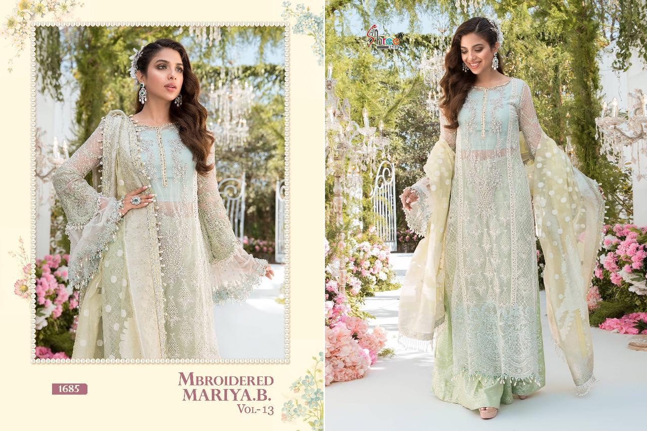 Shree Mbroidered Mariya B  Vol 13 Pakistani Salwar Suit Catalog