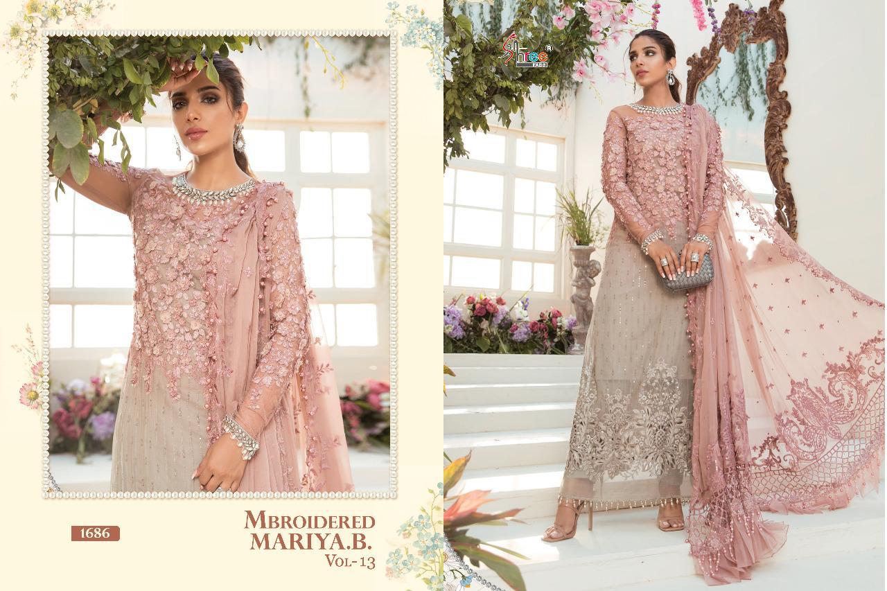 Shree Mbroidered Mariya B  Vol 13 Pakistani Salwar Suit Catalog