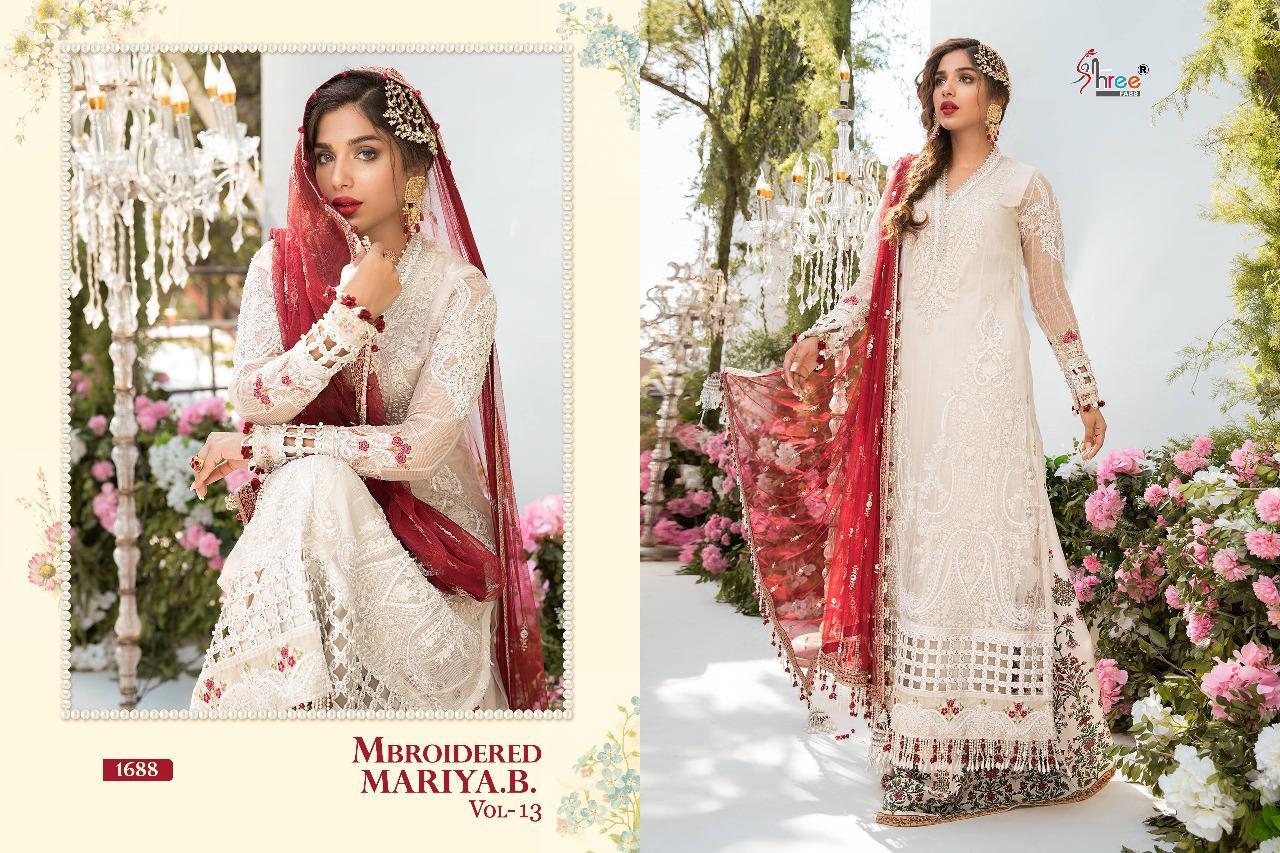 Shree Mbroidered Mariya B  Vol 13 Pakistani Salwar Suit Catalog