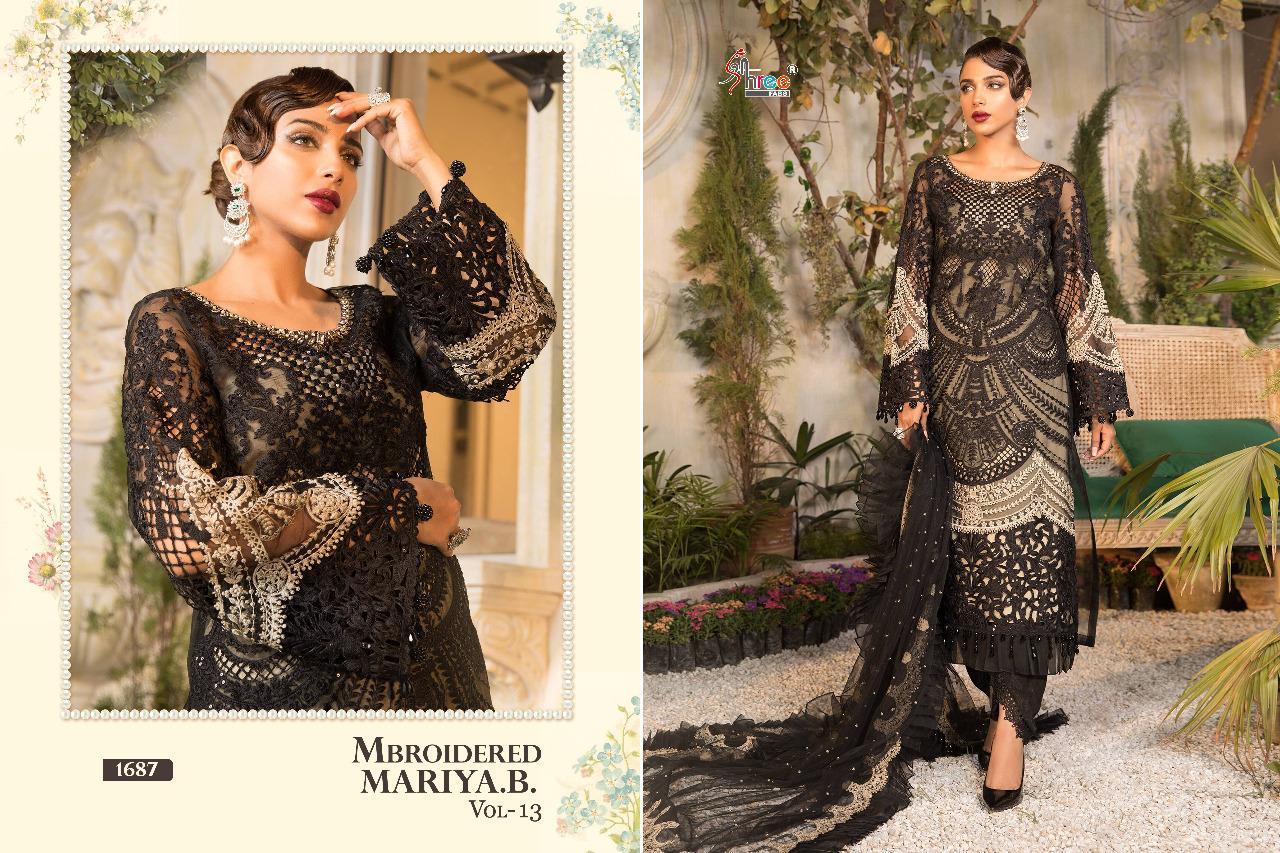 Shree Mbroidered Mariya B  Vol 13 Pakistani Salwar Suit Catalog