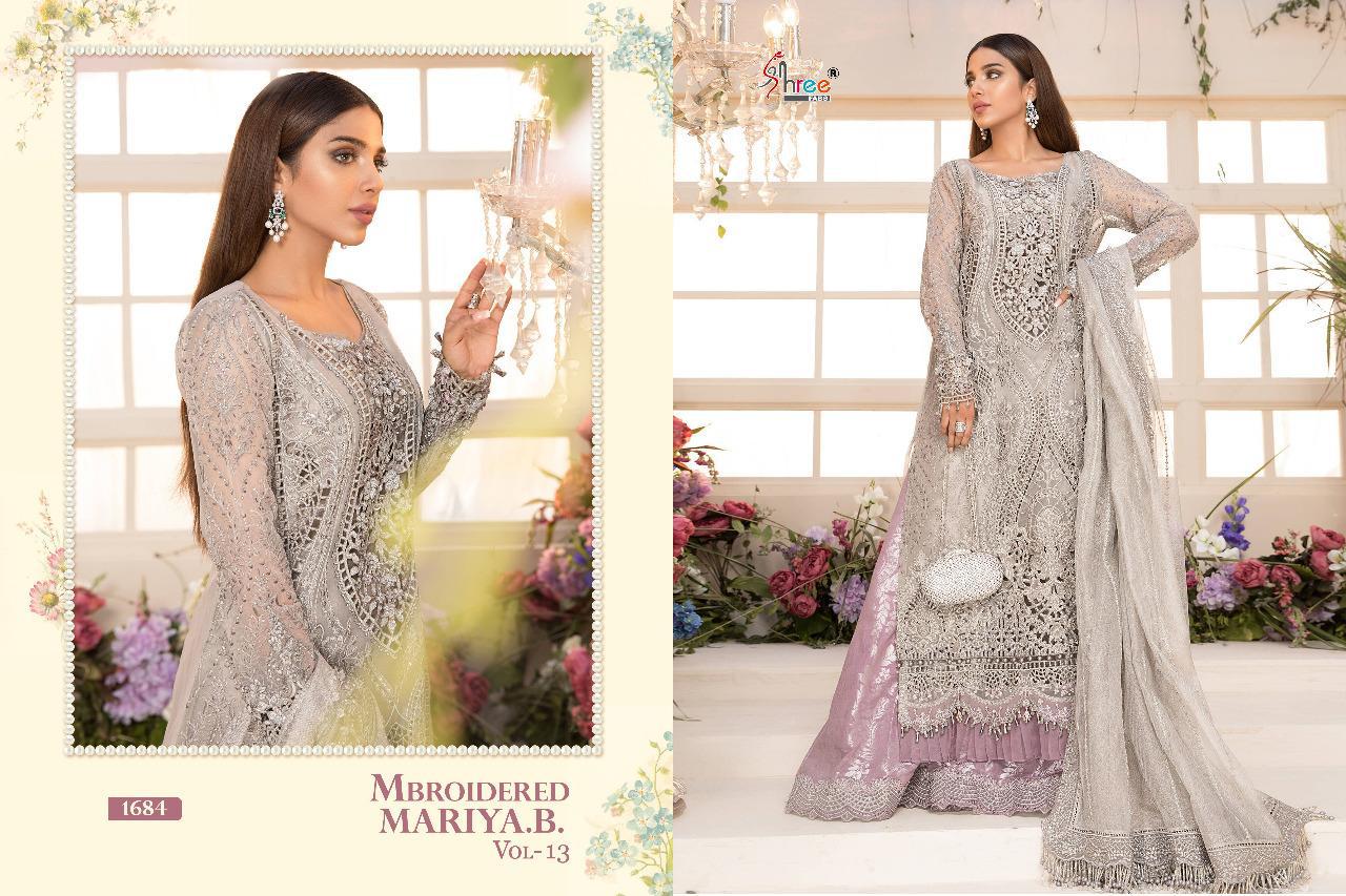 Shree Mbroidered Mariya B  Vol 13 Pakistani Salwar Suit Catalog
