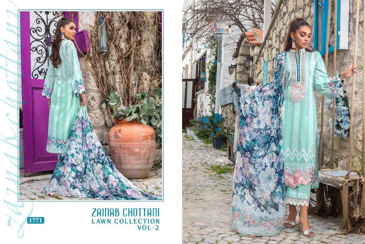 Shree Zainab Chottani Lawn Collection  Vol 2 Pure Lawn Cotton  Buy Pakistani Salwar Suits