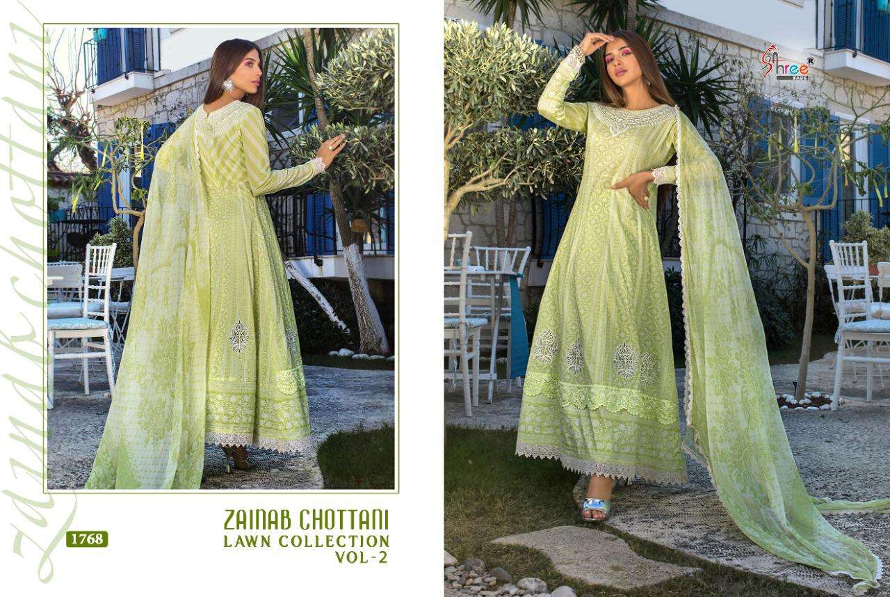 Shree Zainab Chottani Lawn Collection  Vol 2 Pure Lawn Cotton  Buy Pakistani Salwar Suits