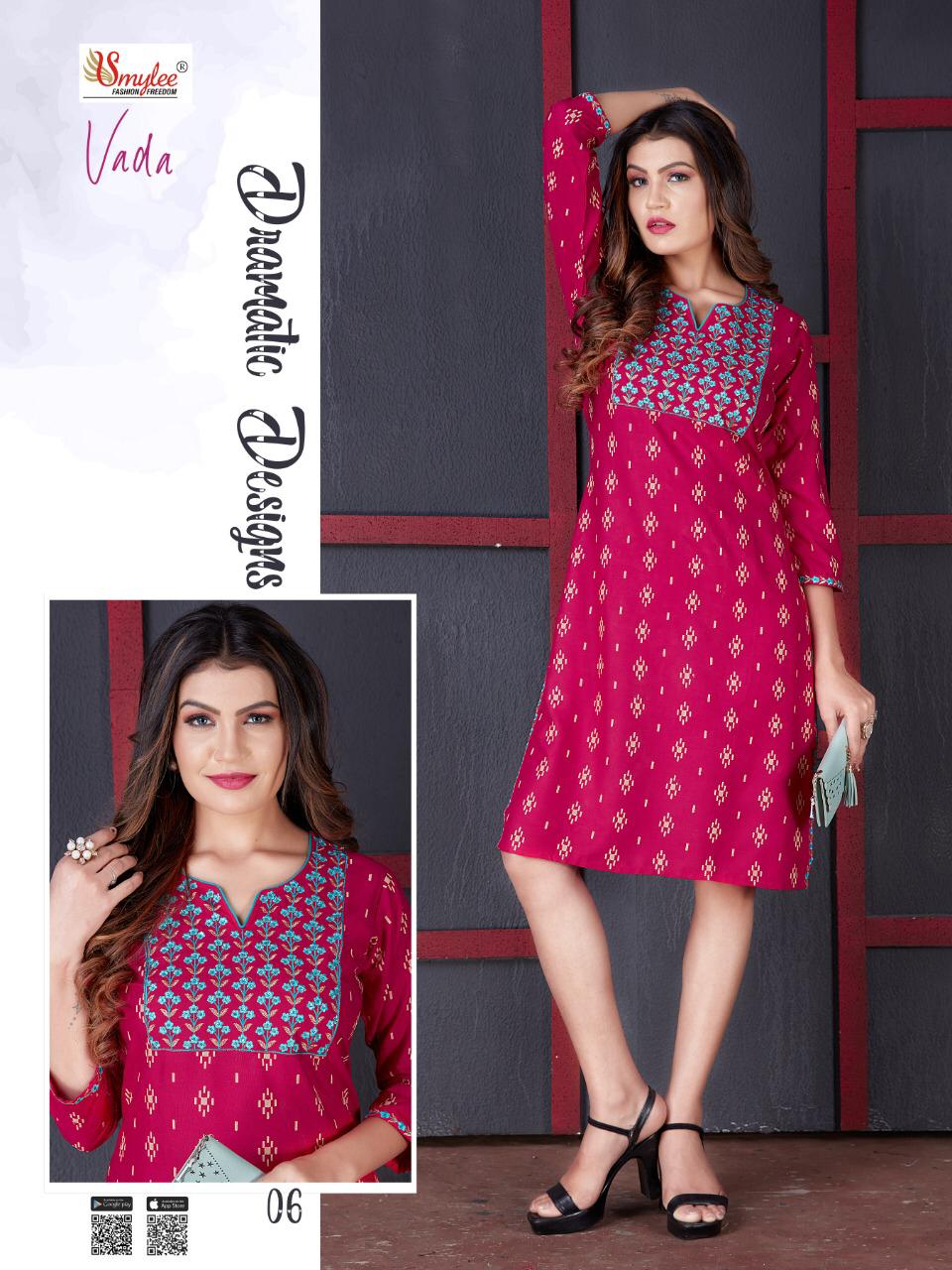 Smylee Vada Heavy Rayon Designer Kurti Buy  Rayon Fancy Kurti Manufacturer