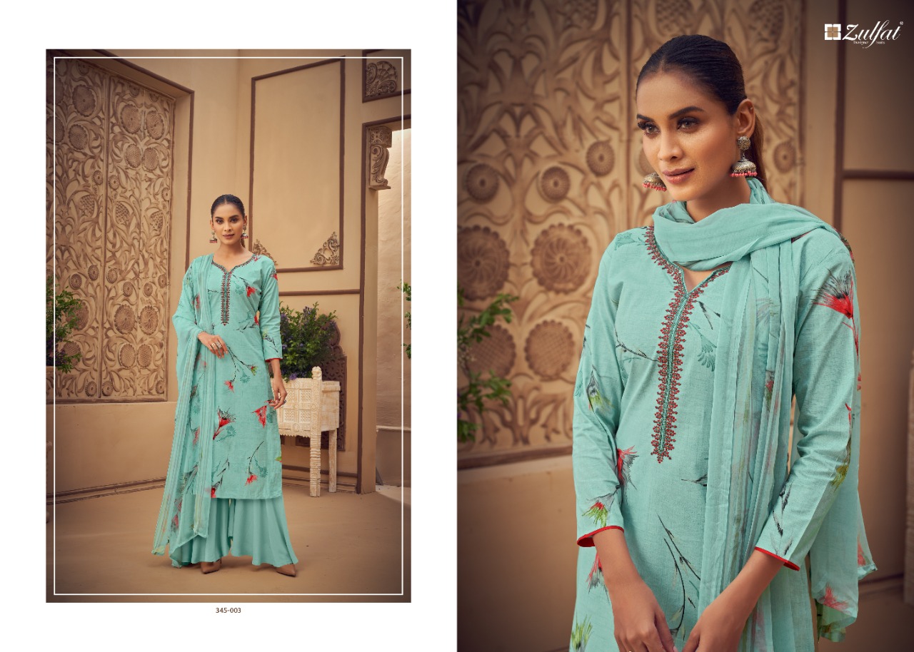 Zulfat Siyahi  Vol  3 Cotton Digital Printed Dress Material