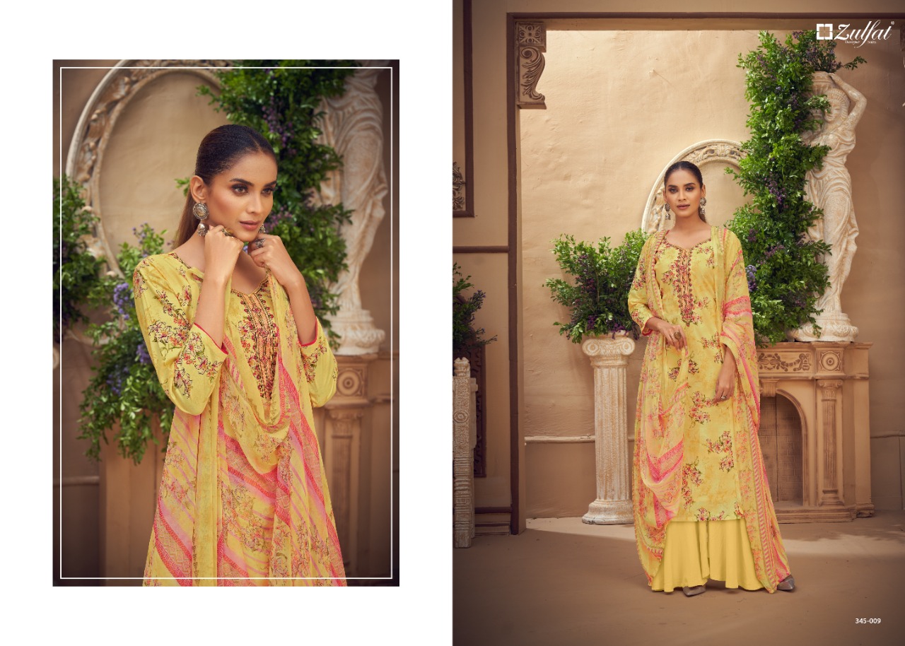 Zulfat Siyahi  Vol  3 Cotton Digital Printed Dress Material