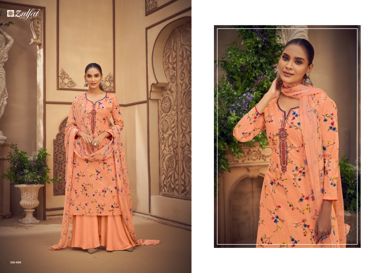 Zulfat Siyahi  Vol  3 Cotton Digital Printed Dress Material