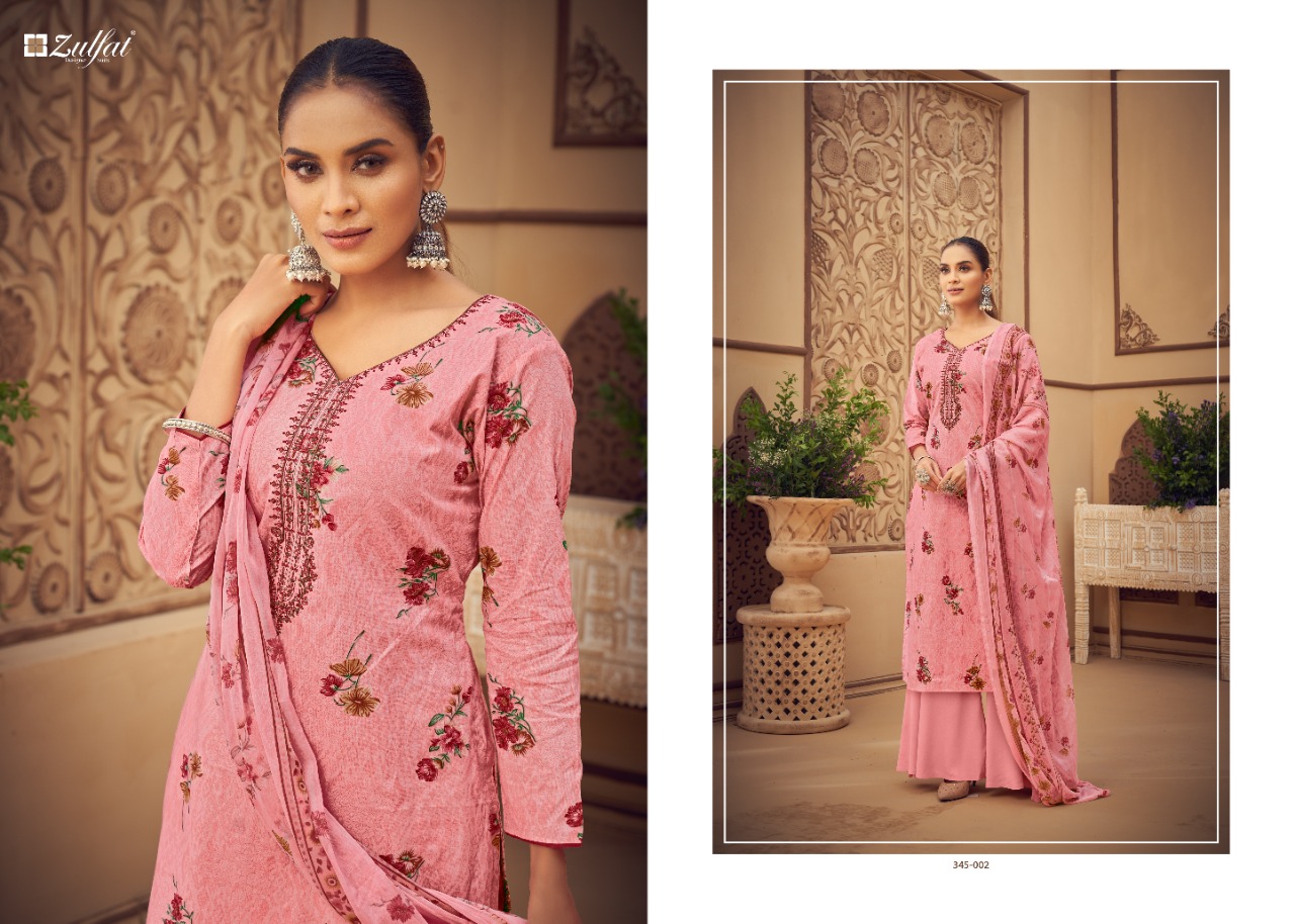 Zulfat Siyahi  Vol  3 Cotton Digital Printed Dress Material