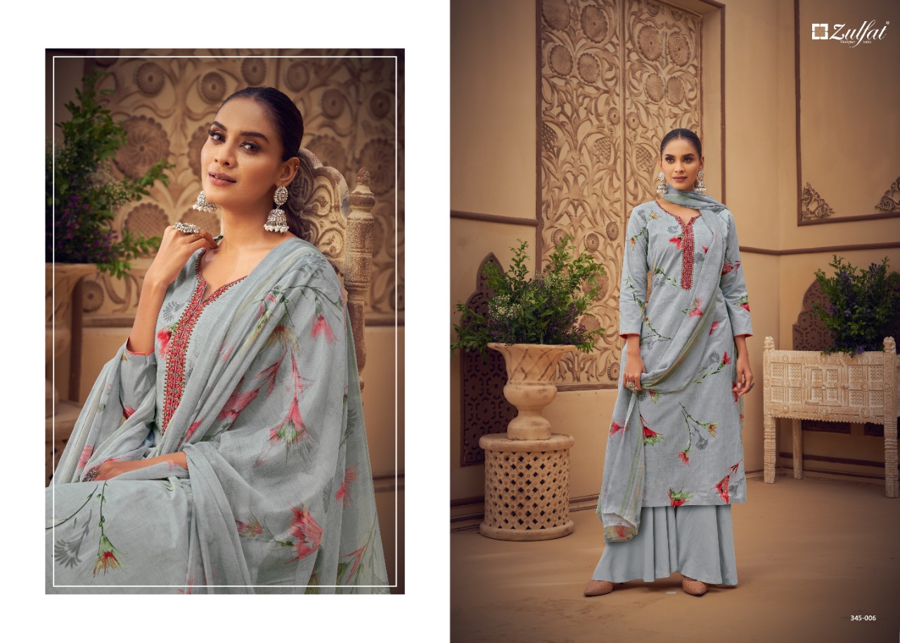 Zulfat Siyahi  Vol  3 Cotton Digital Printed Dress Material