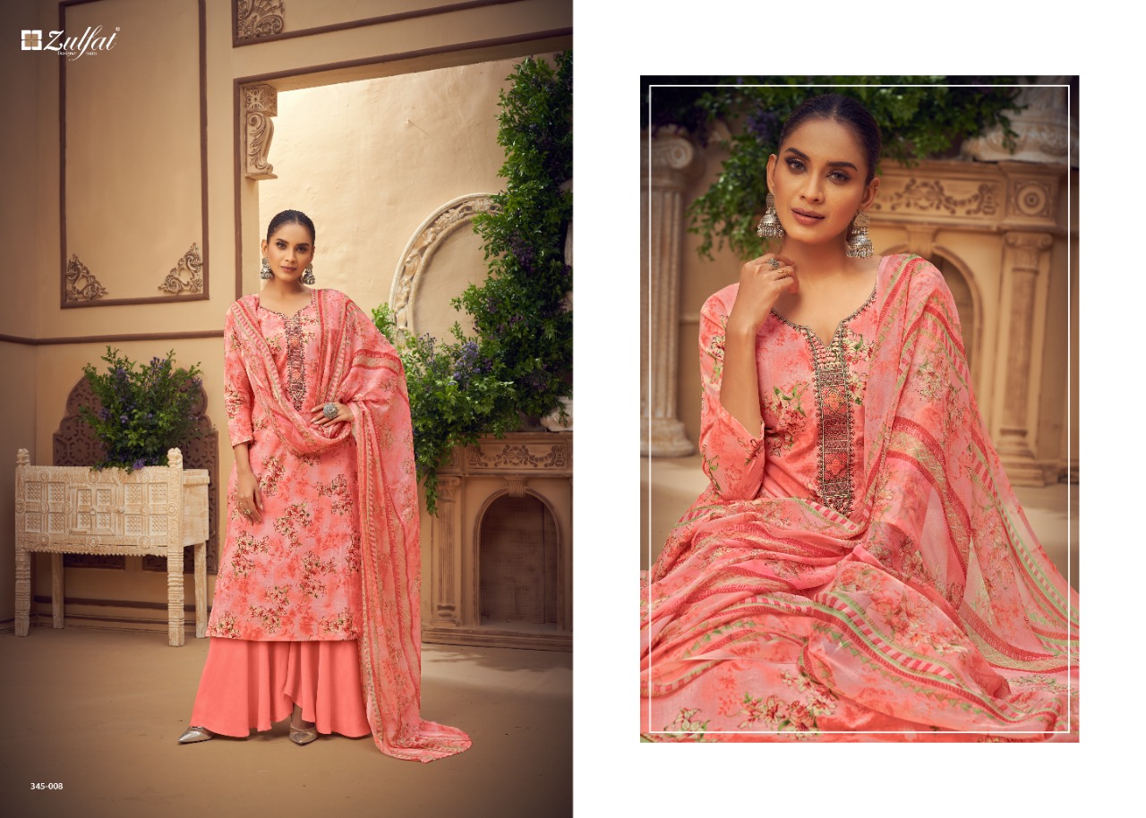 Zulfat Siyahi  Vol  3 Cotton Digital Printed Dress Material