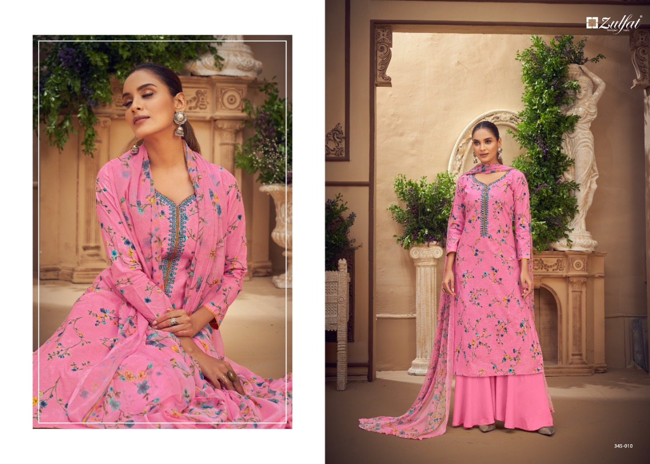 Zulfat Siyahi  Vol  3 Cotton Digital Printed Dress Material