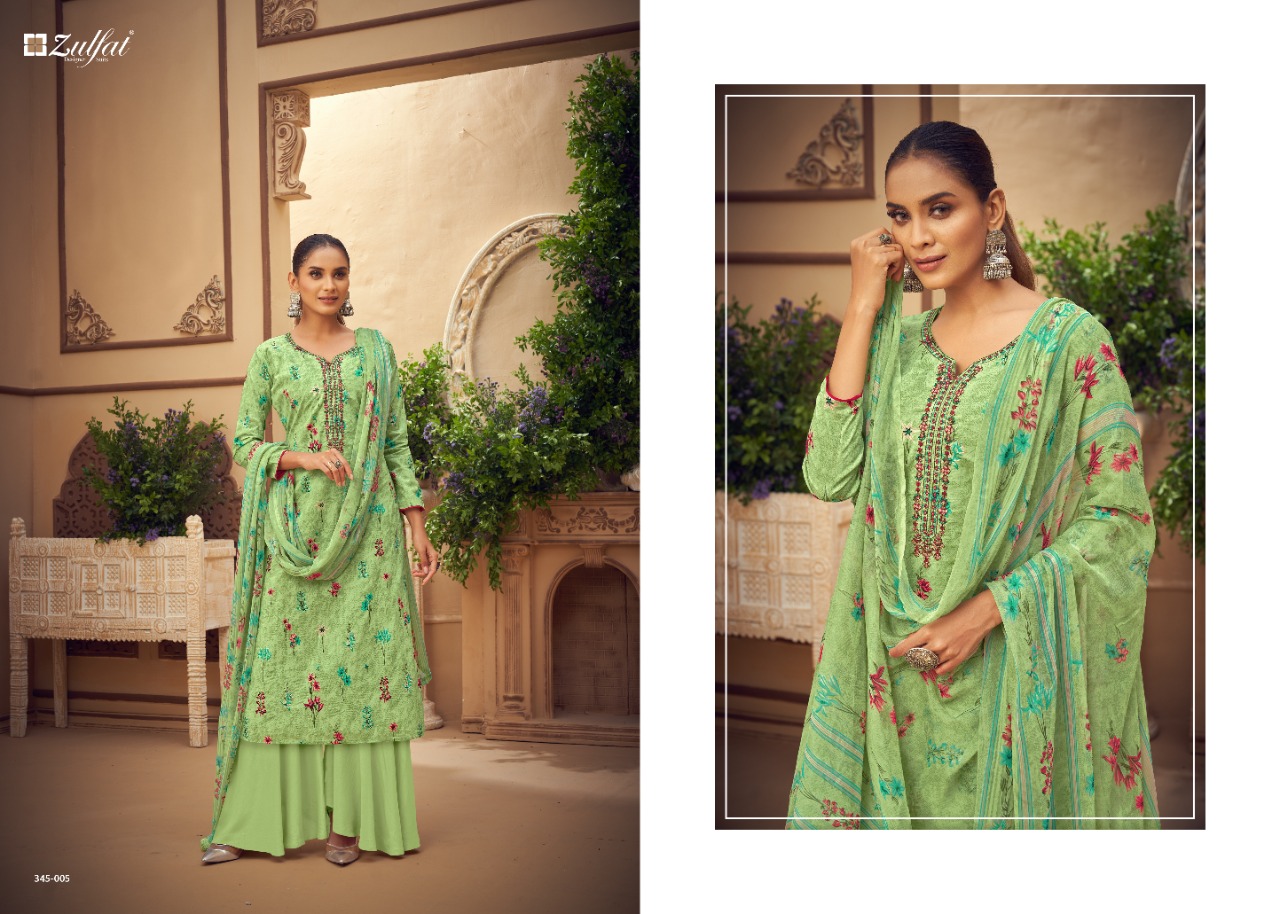 Zulfat Siyahi  Vol  3 Cotton Digital Printed Dress Material