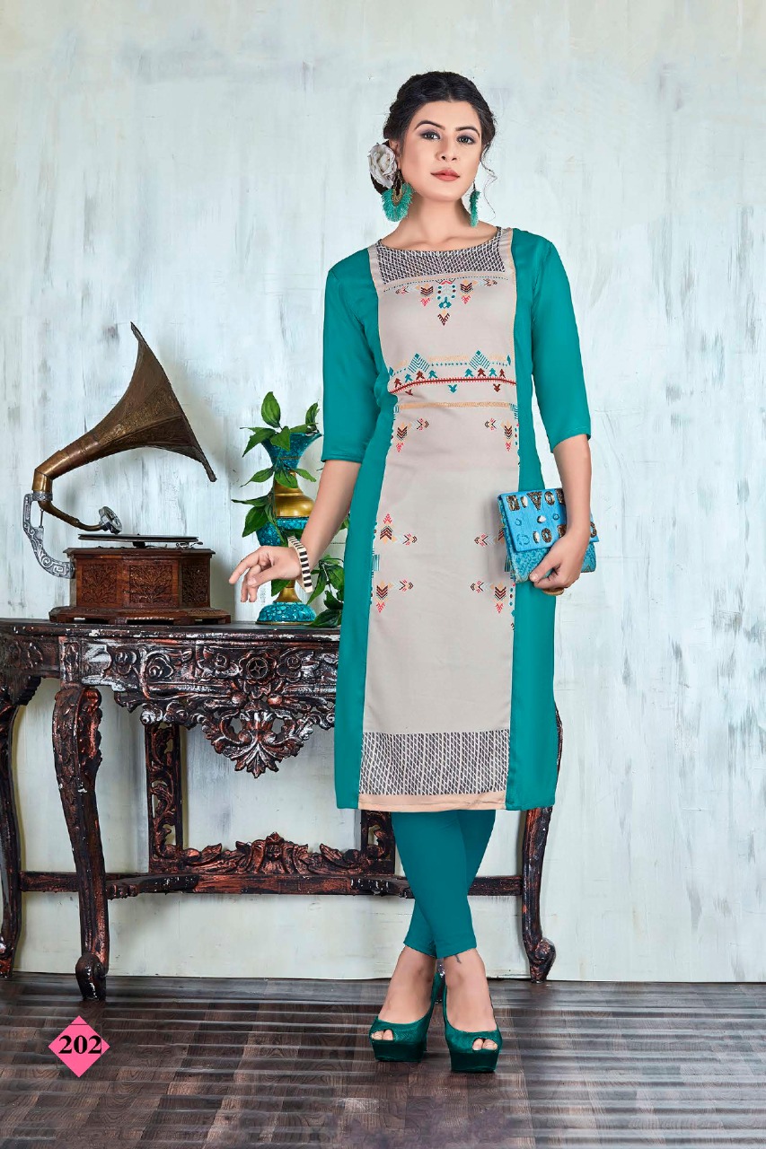 Tunic House Hazel Vol-4 Digital Printed Kurti Catalouge