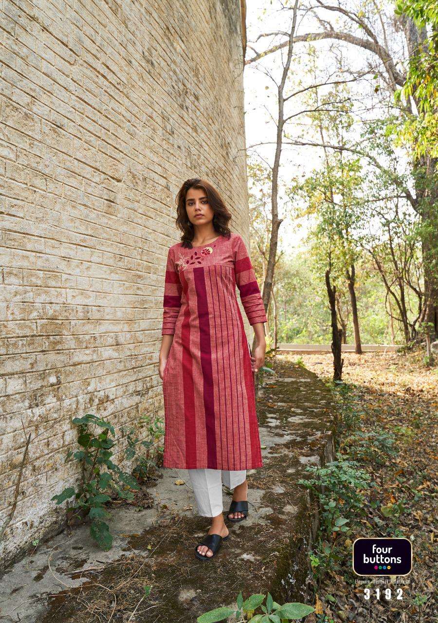 4 Colours Stripes Vol 6 Designer  Ethnic Wear Kurti  Catalog