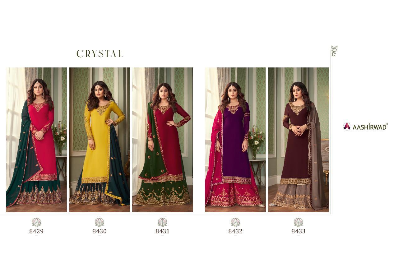 Aashirwad Crystal  Buy Best Designer Festive Wear Salwar Suits  Catalog