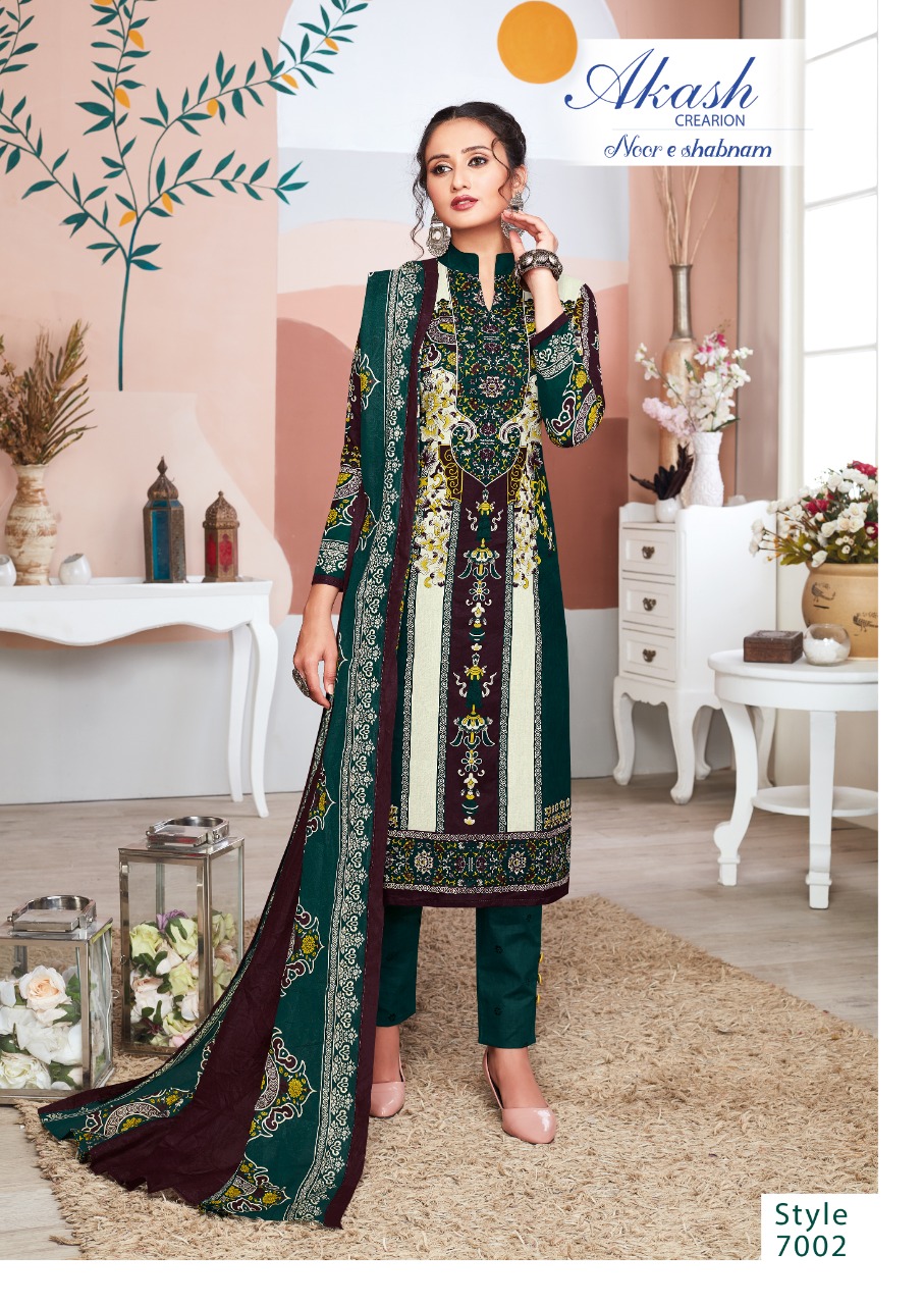 Akash Noor E Shabhnam Vol  7 Cotton Dress Material Catalog