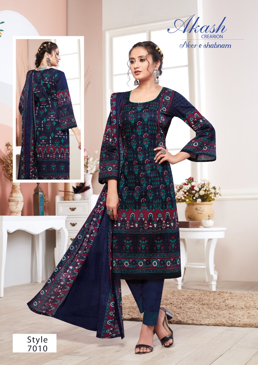 Akash Noor E Shabhnam Vol  7 Cotton Dress Material Catalog
