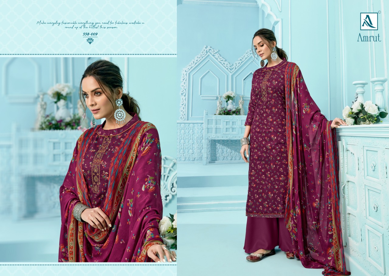 Alok Amrut Cotton  Designer Buy Embroidered Dress For Catalog