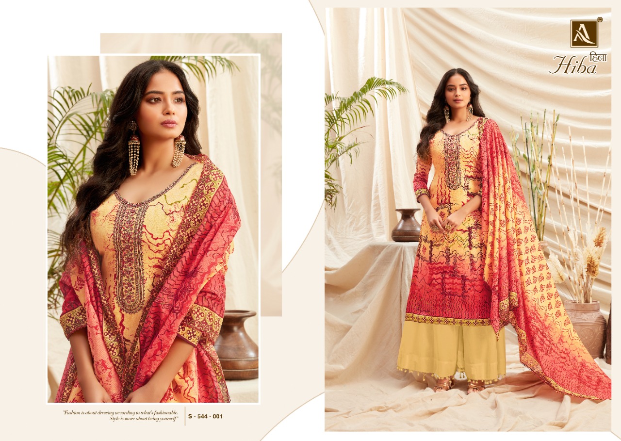 Alok Hiba  Designer Dress Material Catalogue