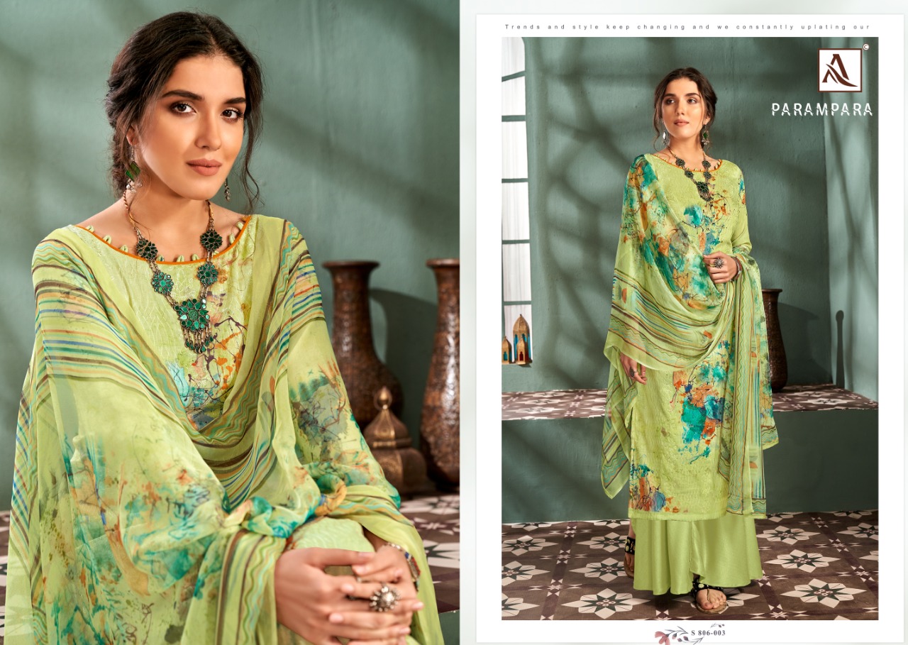 Alok Parampara  Designer Printed Buy Pure Jam  Cotton Dress Material  Catalog