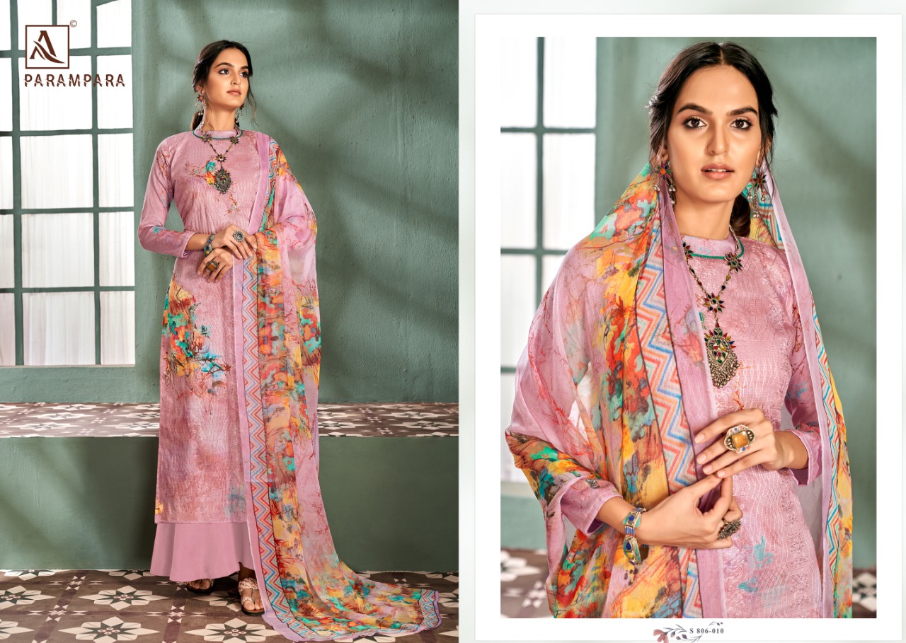 Alok Parampara  Designer Printed Buy Pure Jam  Cotton Dress Material  Catalog