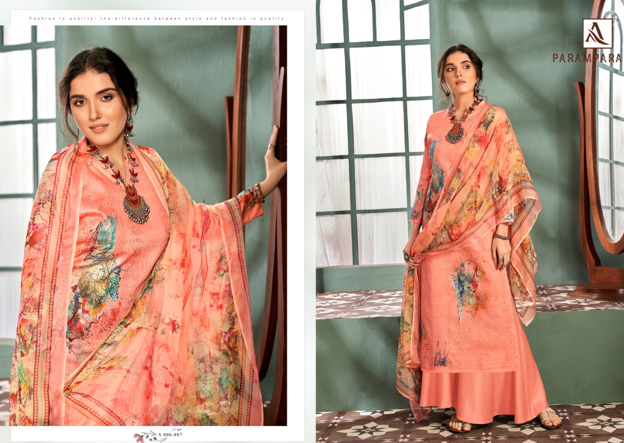 Alok Parampara  Designer Printed Buy Pure Jam  Cotton Dress Material  Catalog