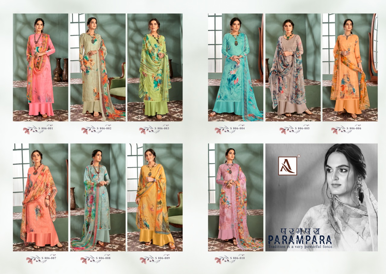 Alok Parampara  Designer Printed Buy Pure Jam  Cotton Dress Material  Catalog