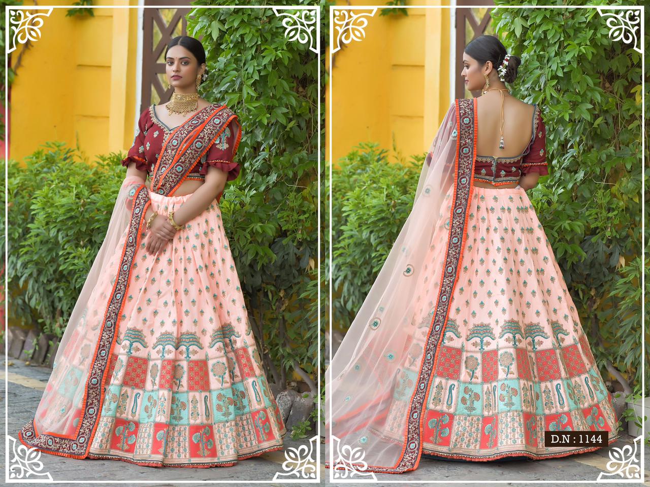 Arpi Peafowl Vol 77 Adda Silk Women Wear Bridal Lehangas Collection