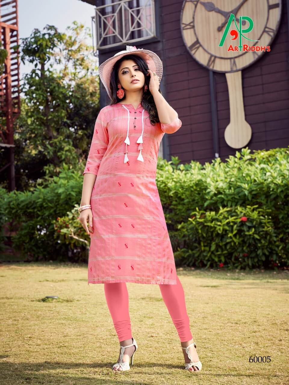 Art Riddh's Tjori Designer Jacquard Kurti  Catalog