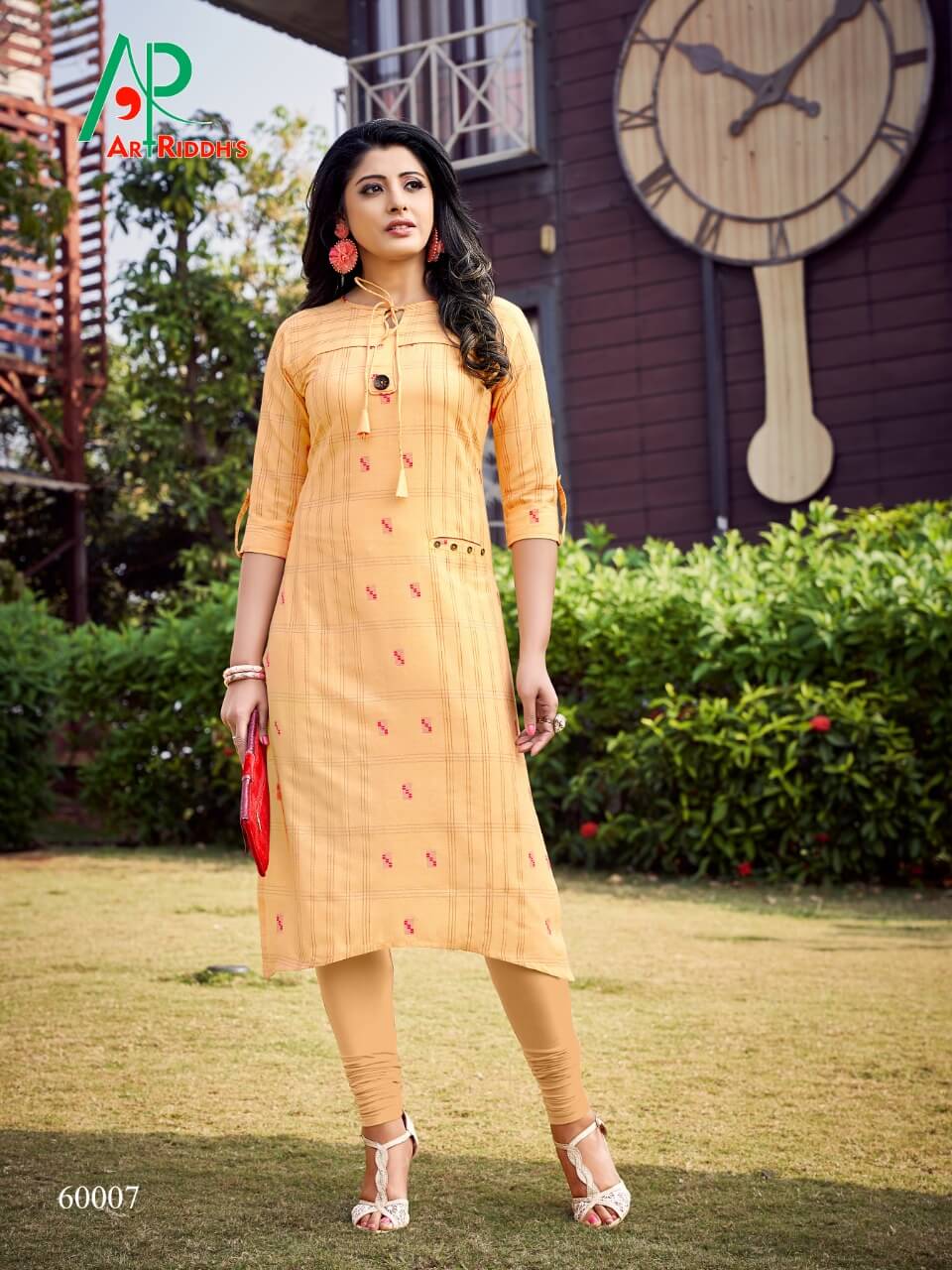 Art Riddh's Tjori Designer Jacquard Kurti  Catalog