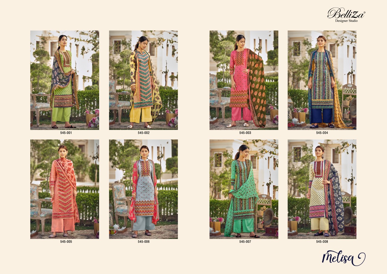 Belliza Melisa  Designer Dress Material Catalog