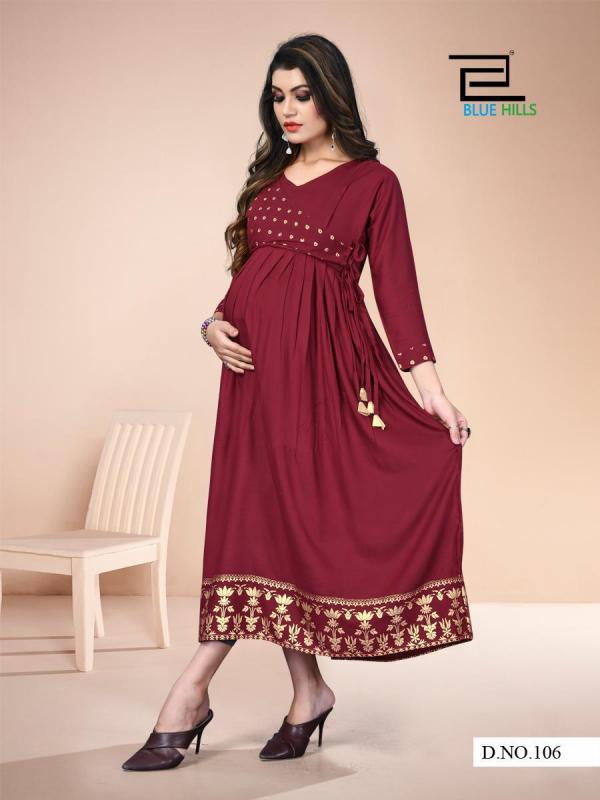 Blue Hills Badhai Ho Vol 1 Rayon Fancy Feeding Kurti Catalog