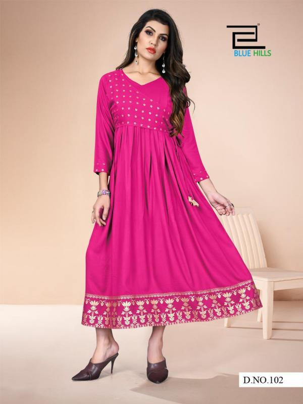 Blue Hills Badhai Ho Vol 1 Rayon Fancy Feeding Kurti Catalog