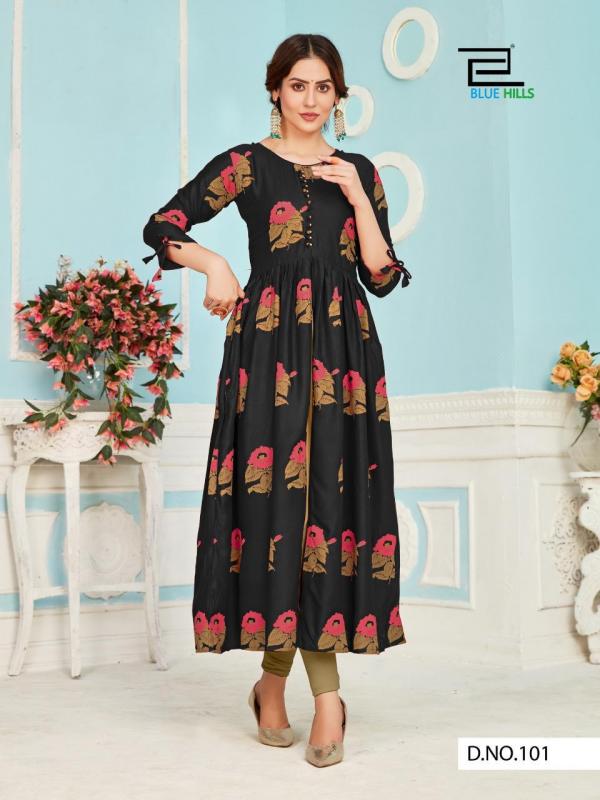 Blue Hills Calendar Vol 3 Rayon Designer Center Cut  Buy Kurti Designs Online