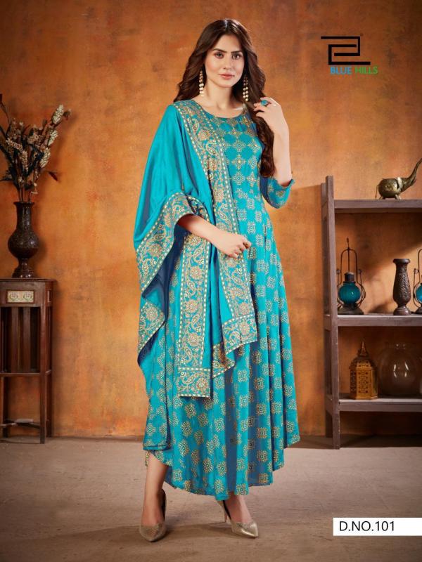 Blue Hills Soul Mate 3 Rayon Fancy Kurti With Dupatta Catalog
