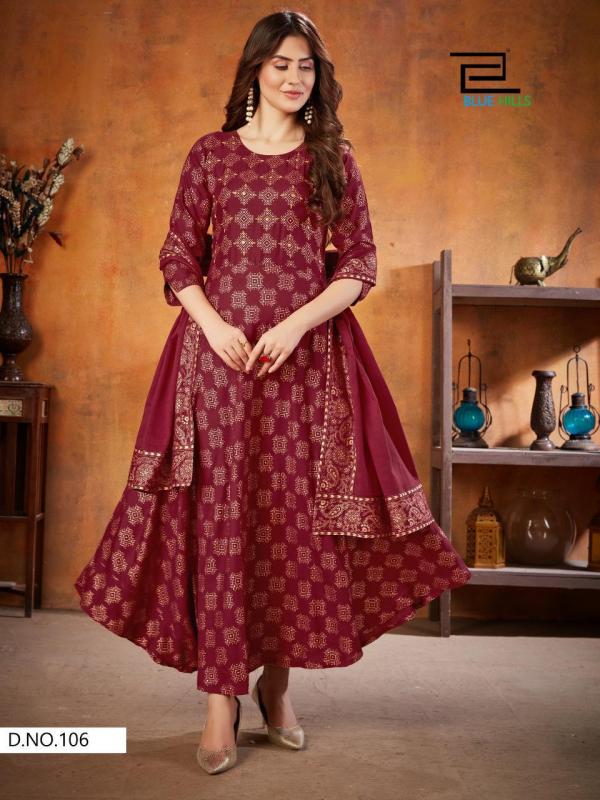 Blue Hills Soul Mate 3 Rayon Fancy Kurti With Dupatta Catalog