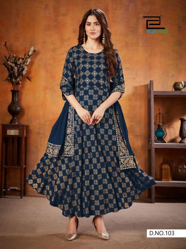 Blue Hills Soul Mate 3 Rayon Fancy Kurti With Dupatta Catalog