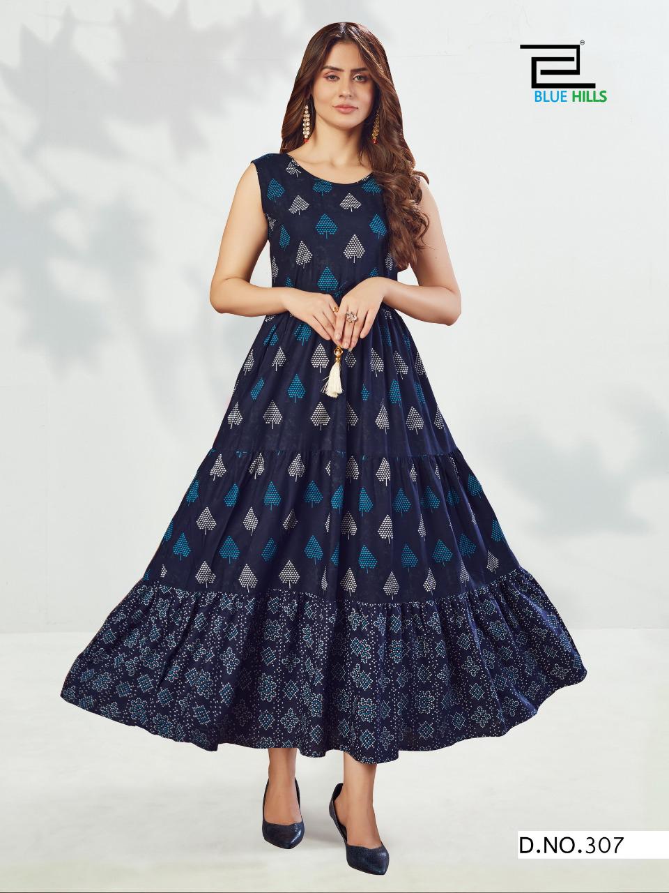 Blue Hills Sun Shine Vol 3 Designer Long Printed Kurti  Catalog