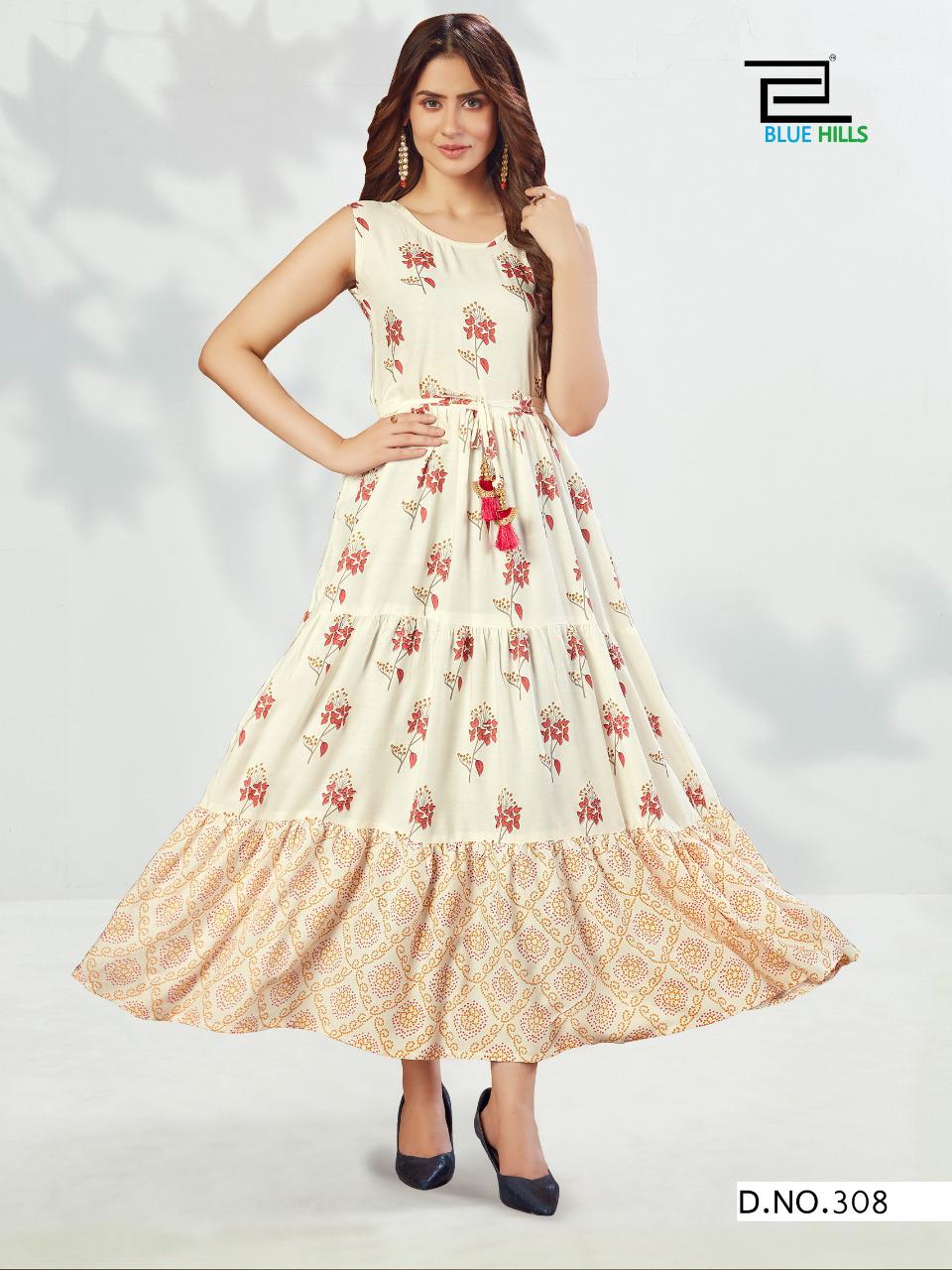 Blue Hills Sun Shine Vol 3 Designer Long Printed Kurti  Catalog