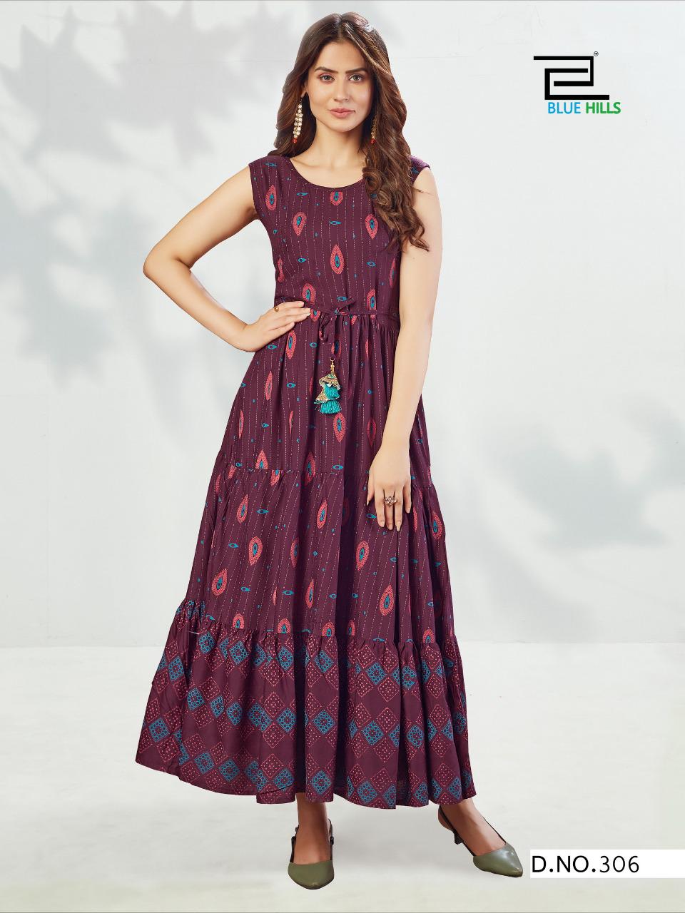Blue Hills Sun Shine Vol 3 Designer Long Printed Kurti  Catalog
