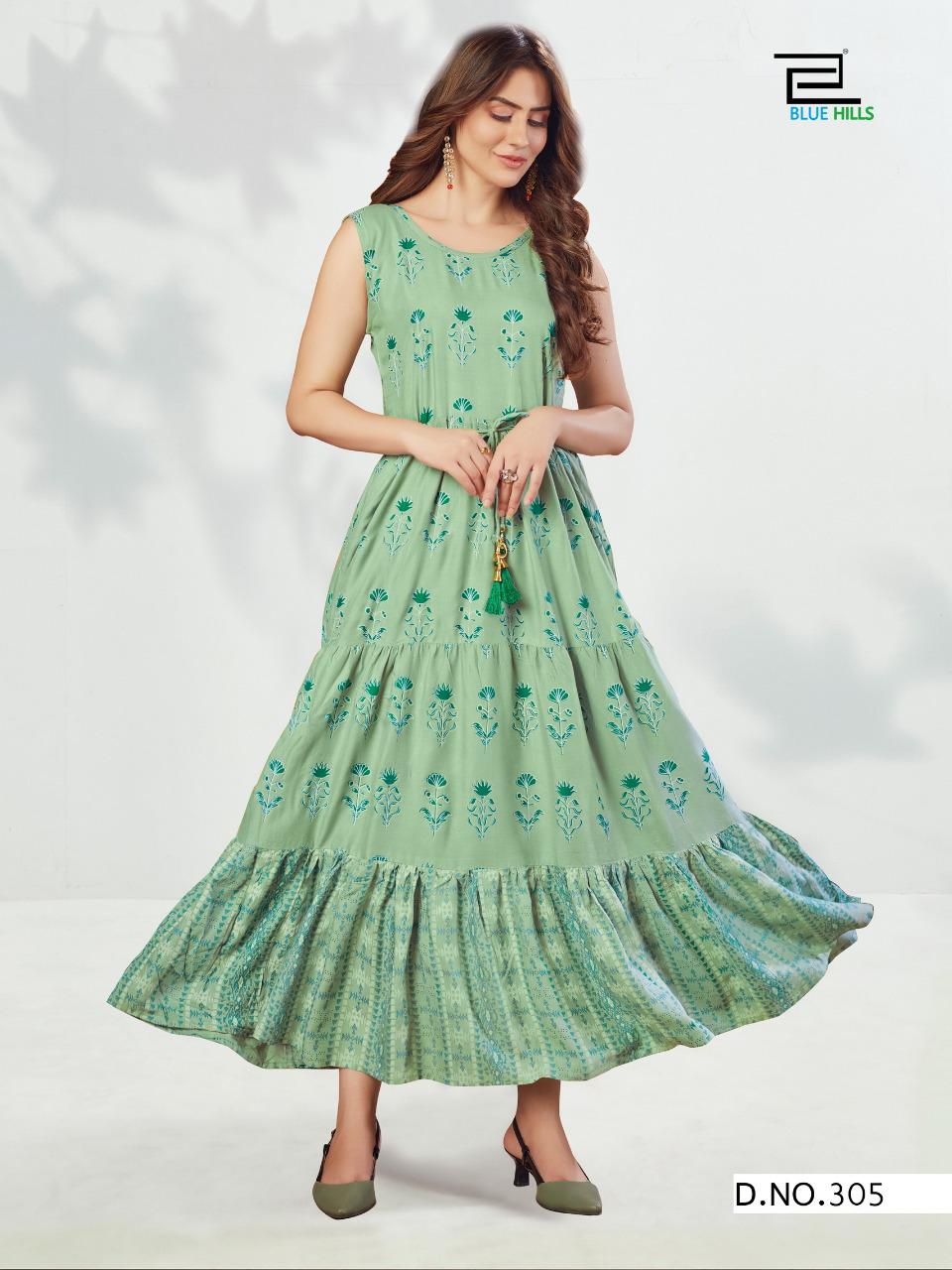 Blue Hills Sun Shine Vol 3 Designer Long Printed Kurti  Catalog