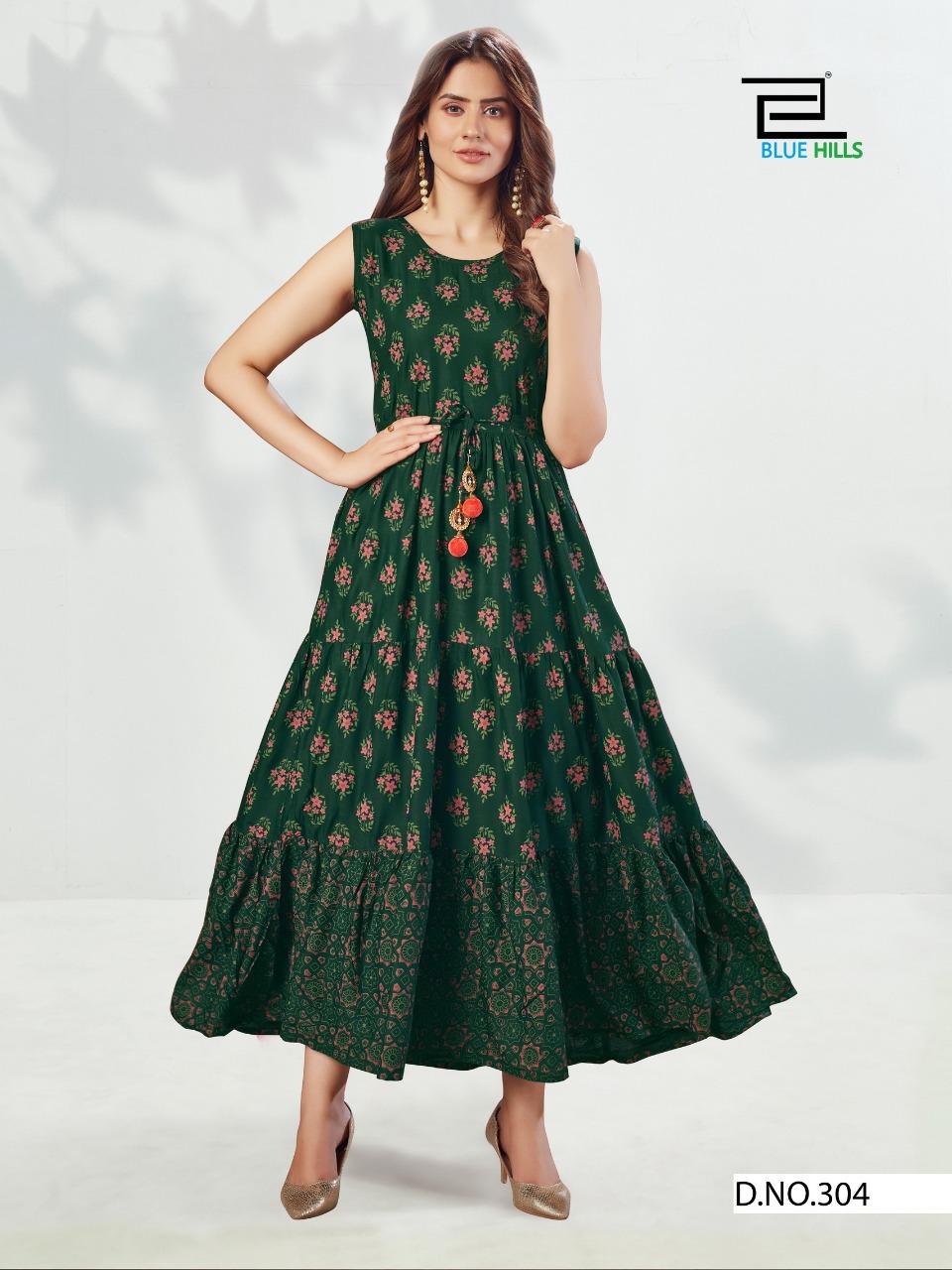 Blue Hills Sun Shine Vol 3 Designer Long Printed Kurti  Catalog
