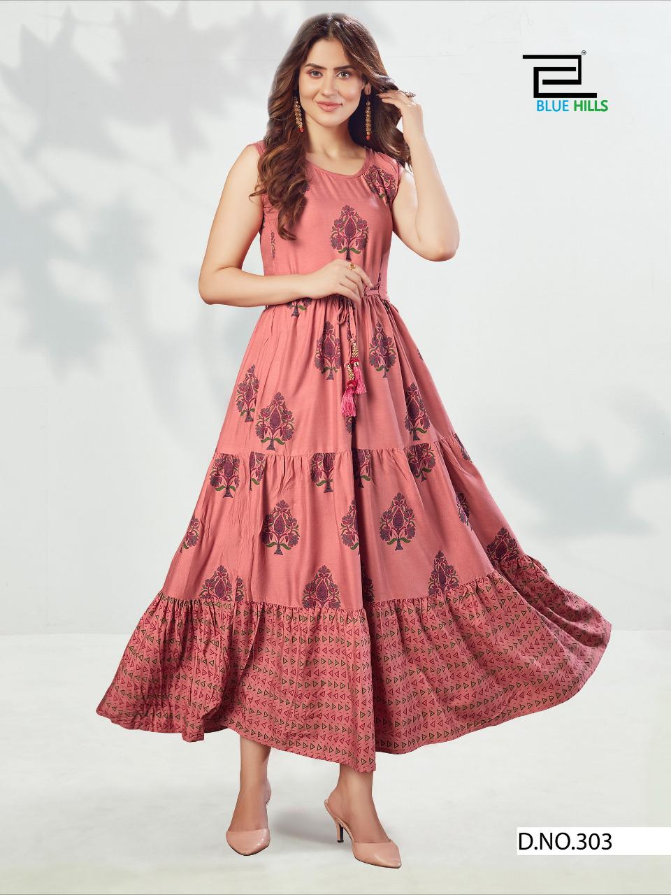 Blue Hills Sun Shine Vol 3 Designer Long Printed Kurti  Catalog