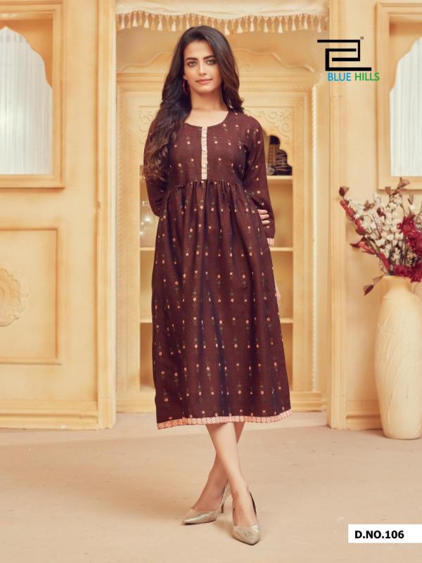 Blue Hills Velly Vol 1 Rayon Designer Casual Kurti Catalog