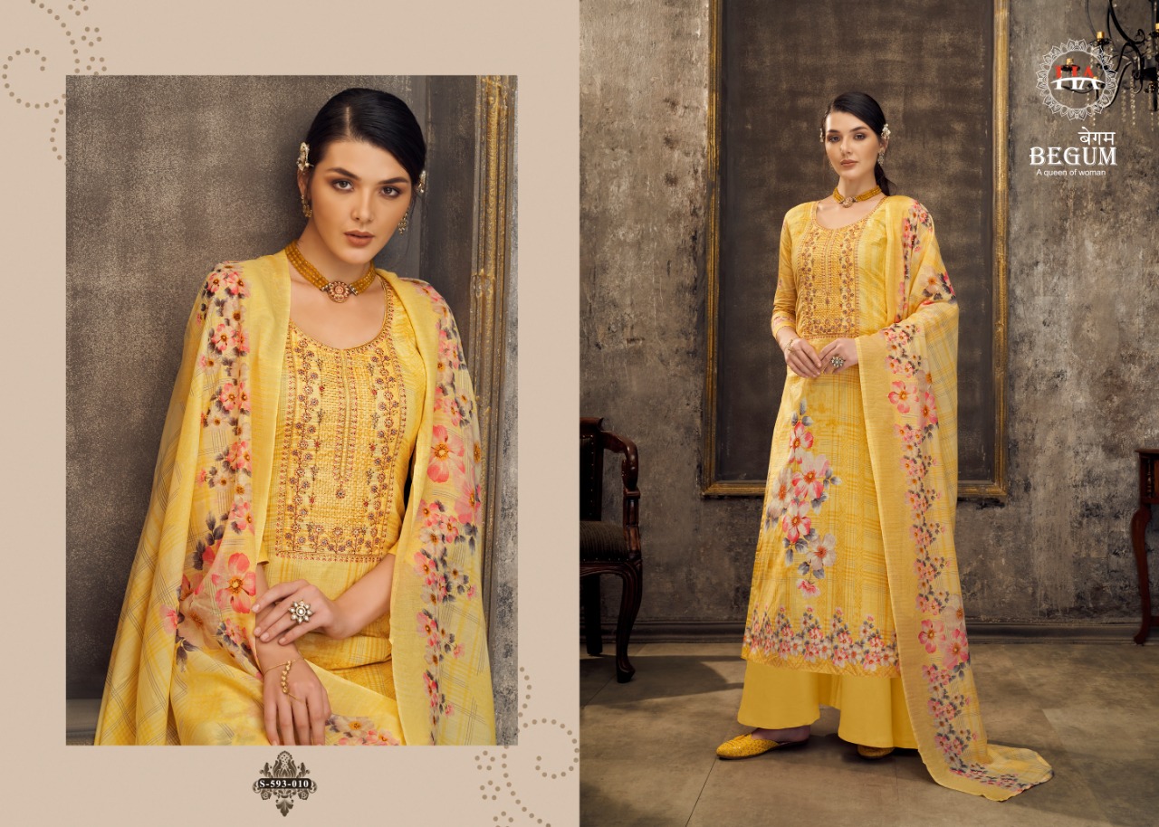 Harshit Begum Designer Cotton Digital Printed Salwar Suits Catlaog