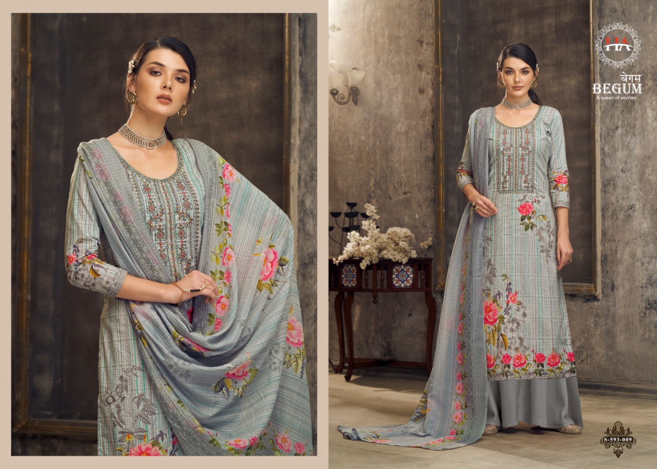 Harshit Begum Designer Cotton Digital Printed Salwar Suits Catlaog