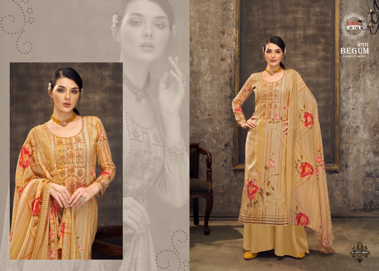 Harshit Begum Designer Cotton Digital Printed Salwar Suits Catlaog